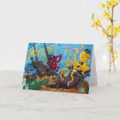 Grußkarte des gesunkenen Schiffes Karte (Gelbe Blume)