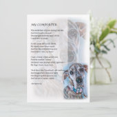Grußkarte des großartigen Dog Lover Geschenks Karte (Stehend Vorderseite)
