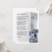 Grußkarte des großartigen Dog Lover Geschenks Karte (Vorderseite/Rückseite Beispiel)