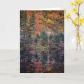 Grußkarte des Herbstspiegels Karte (Gelbe Blume)