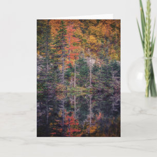 Grußkarte des Herbstspiegels Karte