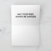 Grußkarte des Inspirationsflugzeugs Karte (Innenseite)