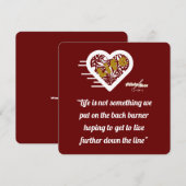 Grußkarte des Lebens von Poet Adiela Akoo (Vorne/Hinten)