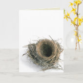 Grußkarte "des leeren Nestes" Karte (Gelbe Blume)