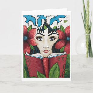 Grußkarte "des literarischen Geistes" Karte