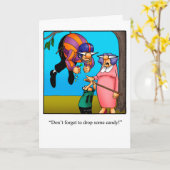 Grußkarte des lustigen Vaters Karte (Gelbe Blume)