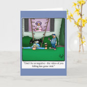 Grußkarte des lustigen Vaters Karte (Gelbe Blume)