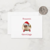 Grußkarte des niedlichen Igels der Saison Mitteilungskarte (Vorderseite/Rückseite Beispiel)