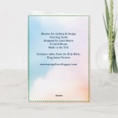Grußkarte des Osterlammes Karte (Rückseite)