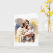 Grußkarte des personalisierten Kindes Karte (Gelbe Blume)