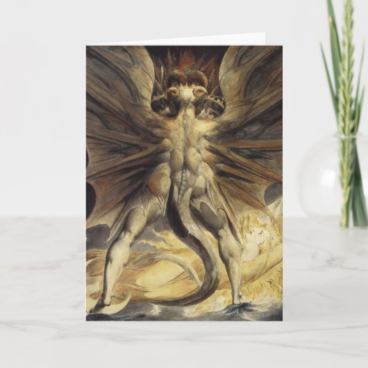 Grußkarte des Roten Drachen Karte (Vorderseite)