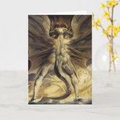 Grußkarte des Roten Drachen Karte (Gelbe Blume)