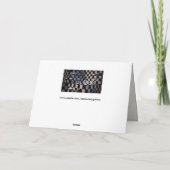 Grußkarte des Schachs 3D Karte (Rückseite)