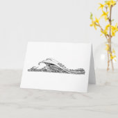 Grußkarte des schlafenden Drachen Karte (Gelbe Blume)