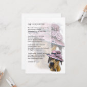 Grußkarte des schönen Boxer Dog Comforter Karte (Vorderseite/Rückseite Beispiel)