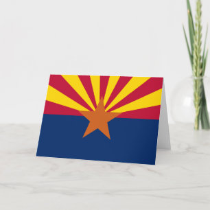 Grußkarte des Staates Arizona Karte