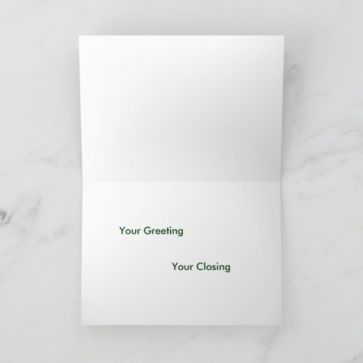 Grußkarte des Südpalmenbaumes Weihnachten (Innenseite)