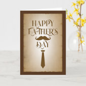 Grußkarte des Vintagen Vaters Karte (Gelbe Blume)