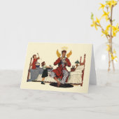 Grußkarte des Vintagen Vaters Karte (Gelbe Blume)