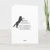 Grußkarte des Wilden Voodoos Dankeskarte (Rückseite)