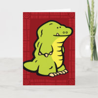 Grußkarte des Wildlife Croc Puzzles