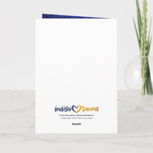 Grußkarte des Wildlife Wolf Puzzles Karte (Rückseite)