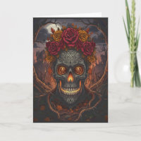 Grußkarte Día de los Muertos - Halloween Card