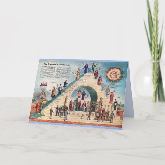 Grußkarte - Die Struktur der Freimaurerei Karte (Vorderseite)