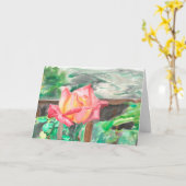 Grußkarte "Double Delight Rose" Amber Larsen Karte (Gelbe Blume)