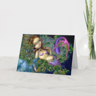 Grußkarte "Dragonfly Mermaid" Karte