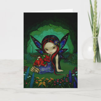 Grußkarte "Dragonling Garden I" Karte