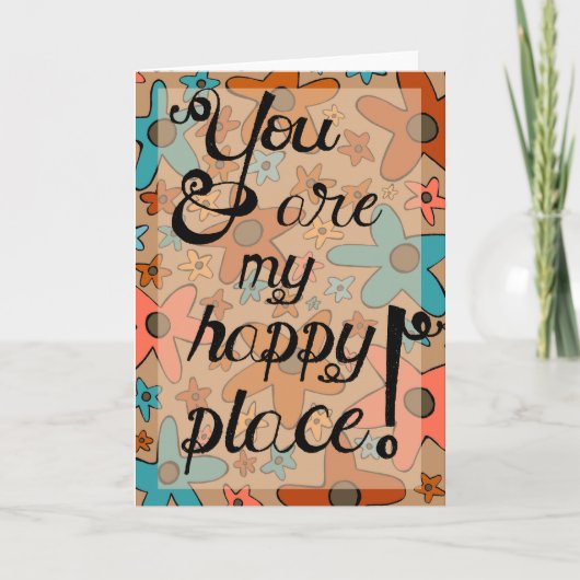Grußkarte "Du bist mein glücklicher Ort" Karte (Vorderseite)