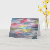 Grußkarte "Ebony Rainbow" Karte (Gelbe Blume)