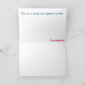 Grußkarte einer Mutter Karte (Innenseite)