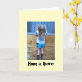 Grußkarte einhängen karte (Gelbe Blume)