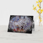 Grußkarte - EinhornHerbstlauf Karte (Gelbe Blume)