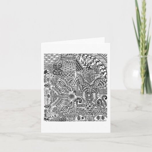 Grußkarte einiger Miniskizzen Karte (Vorderseite)