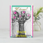 Grußkarte Einladung (Stehend Vorderseite)