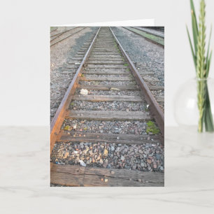GRUßKARTE: Eisenbahnschienen_Karte Karte