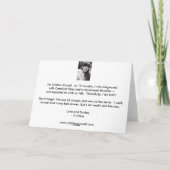 Grußkarte - Engel im Flug Feiertagskarte (Rückseite)