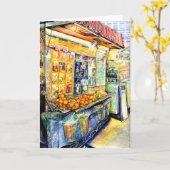 Grußkarte essen karte (Gelbe Blume)