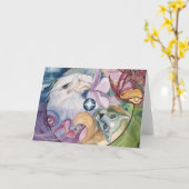 Grußkarte: "Essence Wheel" Karte (Gelbe Blume)