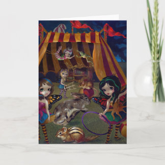 Grußkarte "Fairy Circus" Karte
