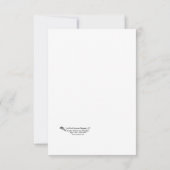 Grußkarte Federpink Tulip Karte (Rückseite)