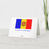 Grußkarte Feiertagskarte (Rückseite)