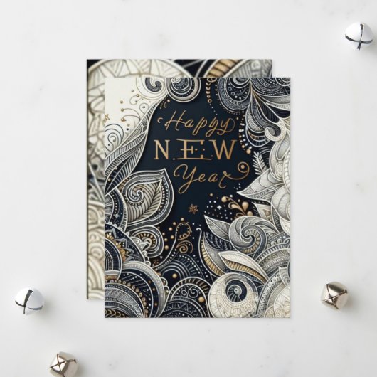 Grußkarte Feiertagskarte (Vorderseite/Rückseite Beispiel)