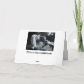 Grußkarte Feiertagskarte (Rückseite)