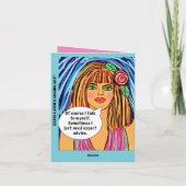 Grußkarte Feiertagskarte (Rückseite)