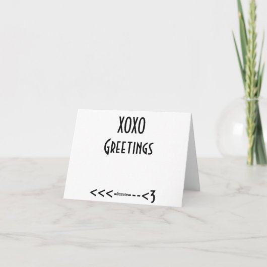 Grußkarte Feiertagskarte (Rückseite)