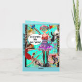 Grußkarte Feiertagskarte (Rückseite)